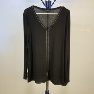 White House Black Market Black Tunic Top  - Worn once